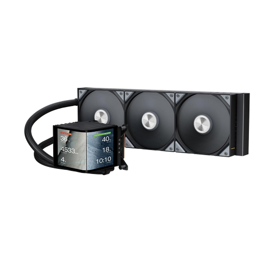 TRYX Panorama 360 AMOLED - Liquid Cooler, 360mm radiator - Black