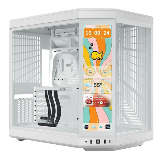 HYTE Y70 Touch Infinite ATX Mid Tower Case - White