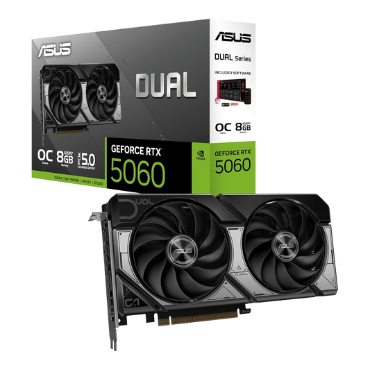 ASUS Dual GeForce RTX 5060 OC 8GB GDDR7 Graphics Card