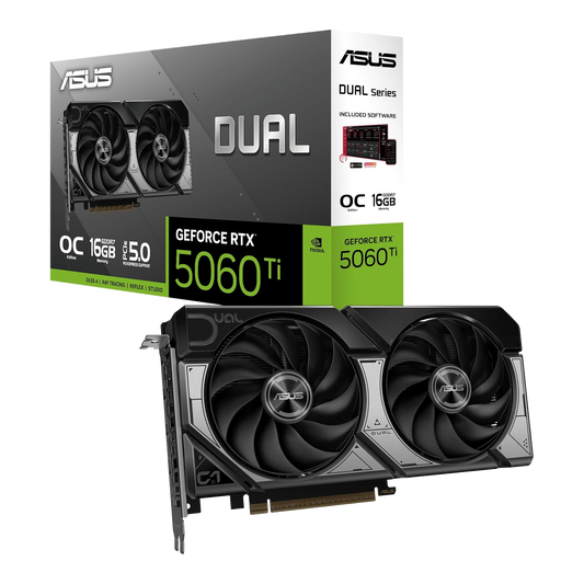 ASUS Dual GeForce RTX 5060 Ti OC 16GB GDDR7 Graphics Card