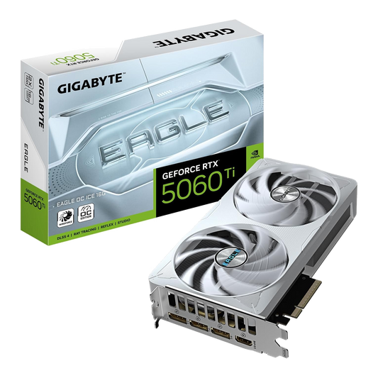 GIGABYTE GeForce RTX 5060 Ti Eagle OC ICE 16GB GDDR7 Graphics Card