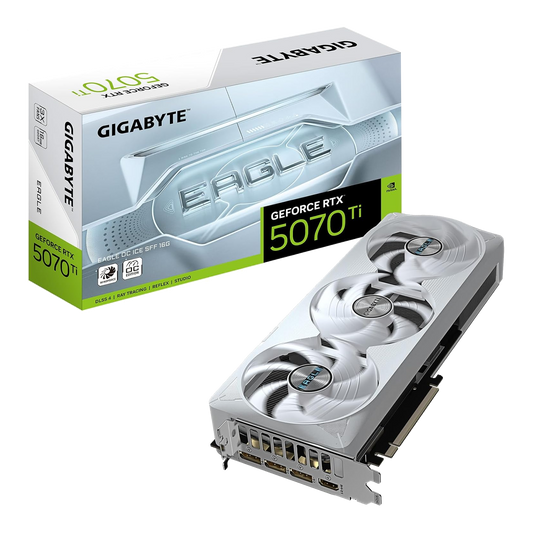 GIGABYTE GeForce RTX 5070 Ti Eagle OC ICE SFF 16GB GDDR7 Graphics Card