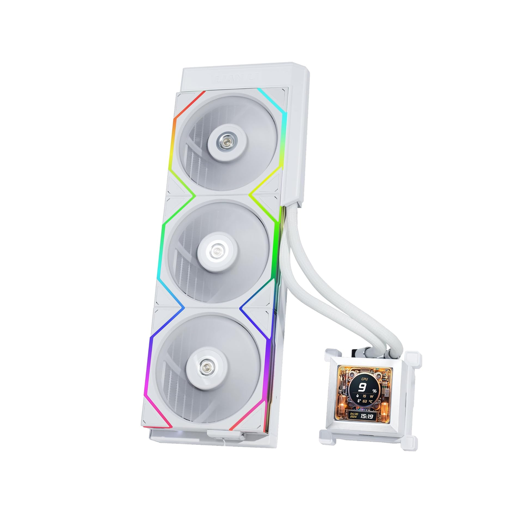 Lian-Li Hydroshift LCD 360 HSLCD36TW - Liquid Cooler, 360mm radiator - White