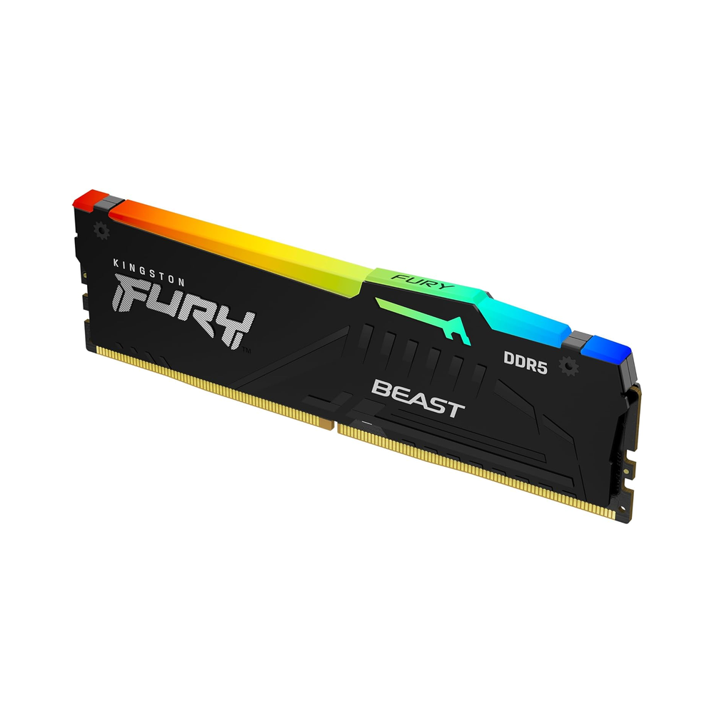 Kingston 32GB (2x16GB) DDR5 6000MHz CL30 FURY Beast RGB EXPO (K2) memory