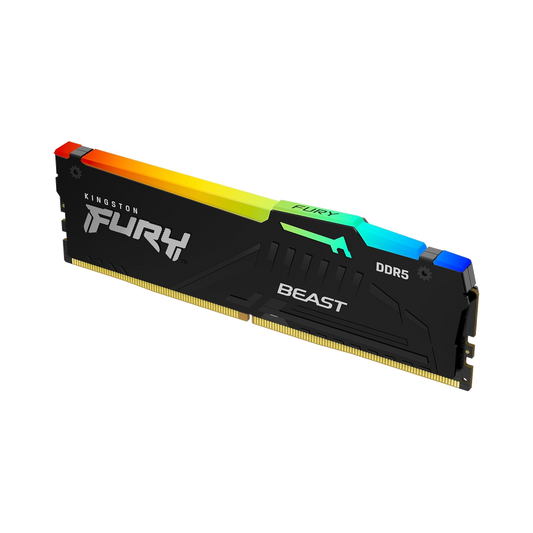 Kingston 32GB (2x16GB) DDR5 6000MHz CL30 FURY Beast RGB EXPO (K2) memory