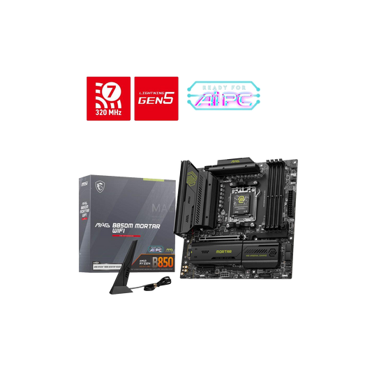 MSI MAG B850M MORTAR WIFI AM5 AMD B850 Micro ATX Motherboard