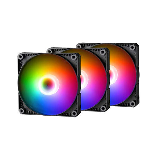 120mm - Phanteks M25-120 D-RGB Fan - Black - 3 Packa