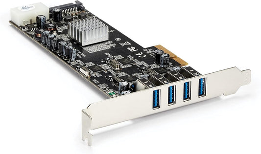 4 Port USB 3.0 PCIe Card w/ 4 Dedicated 5Gbps Channels