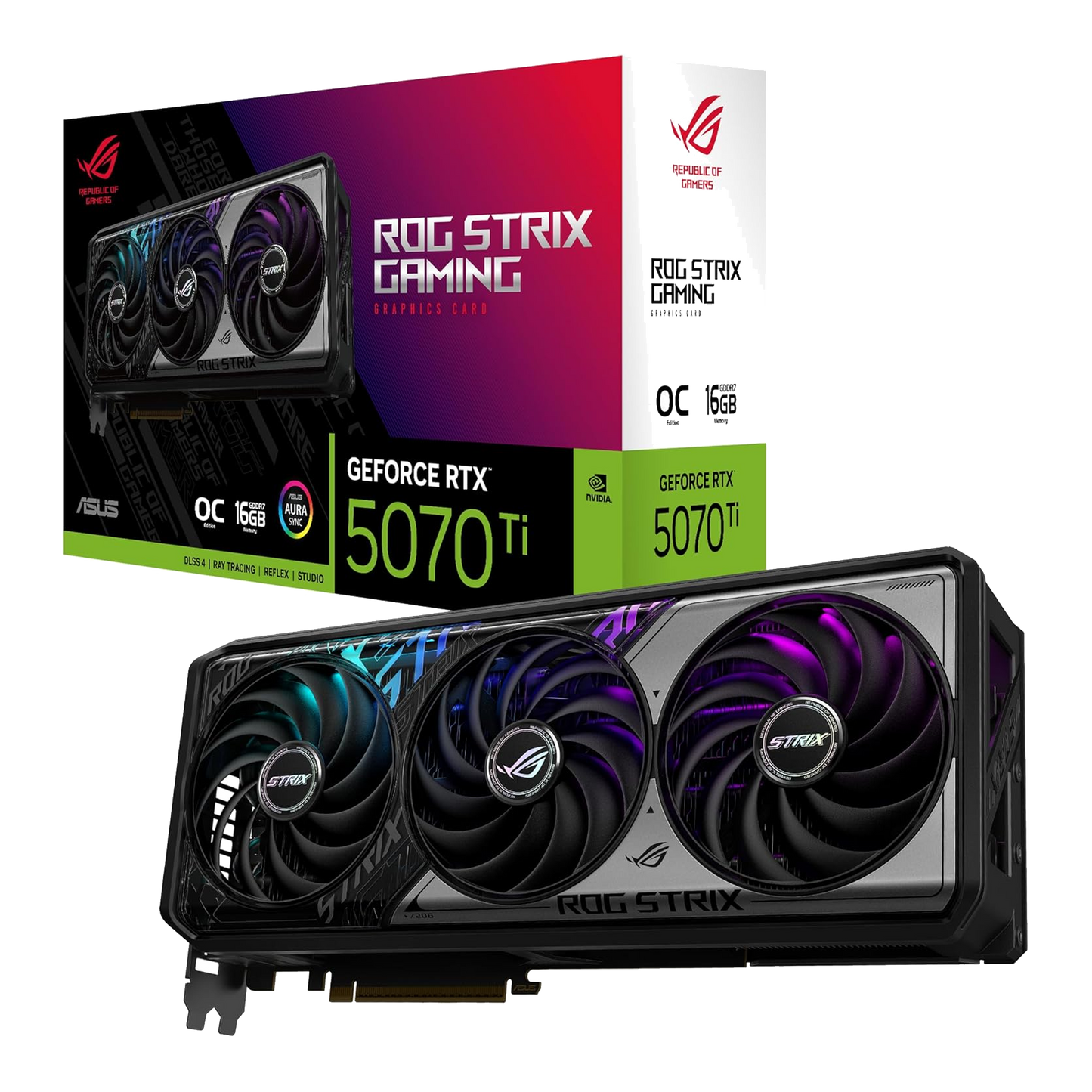 Asus ROG STRIX GAMING OC GeForce RTX 5070 Ti 16 GB Video Card